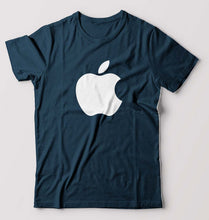 Load image into Gallery viewer, Apple T-Shirt for Men-S(38 Inches)-Petrol Blue-Ektarfa.online
