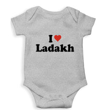 Load image into Gallery viewer, I Love Ladakh Kids Romper For Baby Boy/Girl-0-5 Months(18 Inches)-Grey-Ektarfa.online
