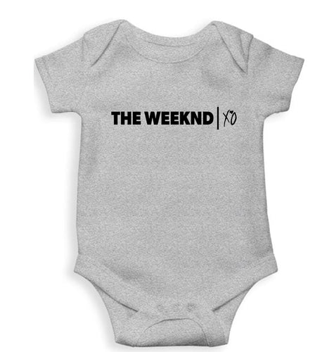 The Weeknd Kids Romper For Baby Boy/Girl-0-5 Months(18 Inches)-Grey-Ektarfa.online