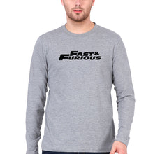 Load image into Gallery viewer, Fast &amp; Furious Full Sleeves T-Shirt for Men-Grey Melange-Ektarfa.online
