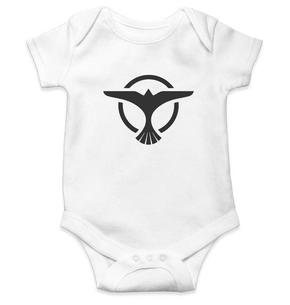 Tiesto Logo Kids Romper For Baby Boy/Girl-0-5 Months(18 Inches)-White-Ektarfa.online