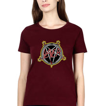 Load image into Gallery viewer, Slayer T-Shirt for Women-Maroon-Ektarfa.online
