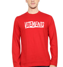Load image into Gallery viewer, Vetements Full Sleeves T-Shirt for Men-Red-Ektarfa.online
