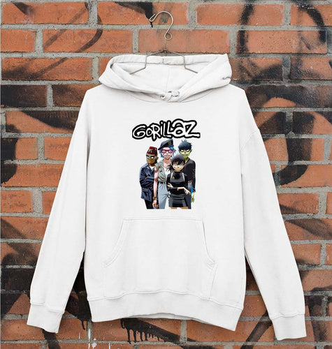 Gorillaz Unisex Hoodie for Men/Women-White-Ektarfa.online