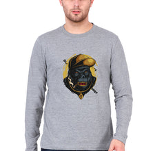 Load image into Gallery viewer, Hip Hop Gorilla Full Sleeves T-Shirt for Men-Grey Melange-Ektarfa.online
