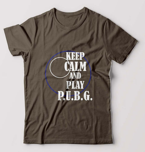 PUBG Keep Calm And Play Pubg T-Shirt for Men-Olive Green-Ektarfa.online