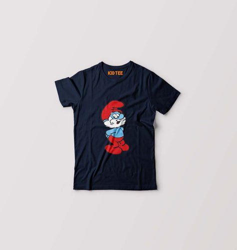 Papa Smurf Kids T-Shirt for Boy/Girl-Navy Blue-Ektarfa.online