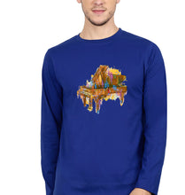 Load image into Gallery viewer, Piano Full Sleeves T-Shirt for Men-royal blue-Ektarfa.online
