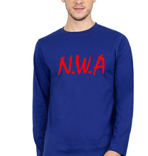 Load image into Gallery viewer, NWA Full Sleeves T-Shirt for Men-S(38 Inches)-Royal blue-Ektarfa.online
