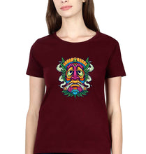 Load image into Gallery viewer, Weed Joint Stoned T-Shirt for Women-XS(32 Inches)-Maroon-Ektarfa.online
