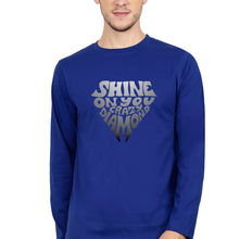 Load image into Gallery viewer, Shine on You Crazy Diamond Full Sleeves T-Shirt for Men-S(38 Inches)-Royal Blue-Ektarfa.online
