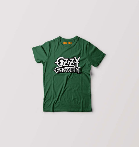 Ozzy Osbourne Kids T-Shirt for Boy/Girl-Dark Green-Ektarfa.online