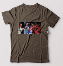 Load image into Gallery viewer, Badminton Players T-Shirt for Men-Olive Green-Ektarfa.online
