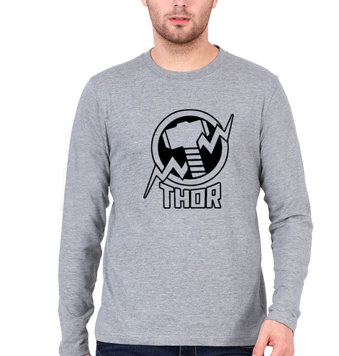 Thor Superheor Full Sleeves T-Shirt for Men-Grey-Ektarfa.online