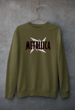 Load image into Gallery viewer, Metallica Unisex Sweatshirt for Men/Women-S(40 Inches)-Olive Green-Ektarfa.online
