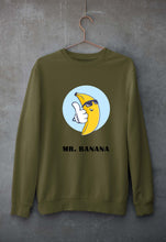 Load image into Gallery viewer, Banana Unisex Sweatshirt for Men/Women-S(40 Inches)-Olive Green-Ektarfa.online
