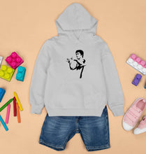 Load image into Gallery viewer, Bruce Lee Kids Hoodie for Boy/Girl-0-1 Year(22 Inches)-Grey-Ektarfa.online
