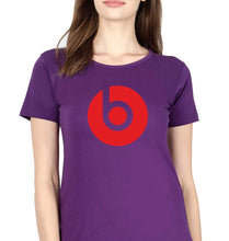 Load image into Gallery viewer, Beats T-Shirt for Women-XS(32 Inches)-Purple-Ektarfa.online
