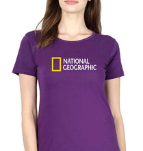 Load image into Gallery viewer, National Geographic T-Shirt for Women-XS(32 Inches)-Purple-Ektarfa.online
