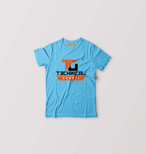 Technical Guruji(Gaurav Chaudhary) Kids T-Shirt for Boy/Girl-Light Blue-Ektarfa.online