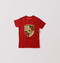 Load image into Gallery viewer, Porsche Logo Kids T-Shirt for Boy/Girl-Red-Ektarfa.online
