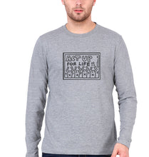 Load image into Gallery viewer, Keith Haring Full Sleeves T-Shirt for Men-Grey Melange-Ektarfa.online
