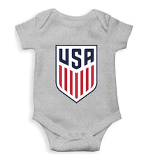 Load image into Gallery viewer, USA Football Kids Romper For Baby Boy/Girl-0-5 Months(18 Inches)-Grey-Ektarfa.online
