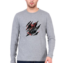 Load image into Gallery viewer, Deadpool Full Sleeves T-Shirt for Men-Grey Melange-Ektarfa.online
