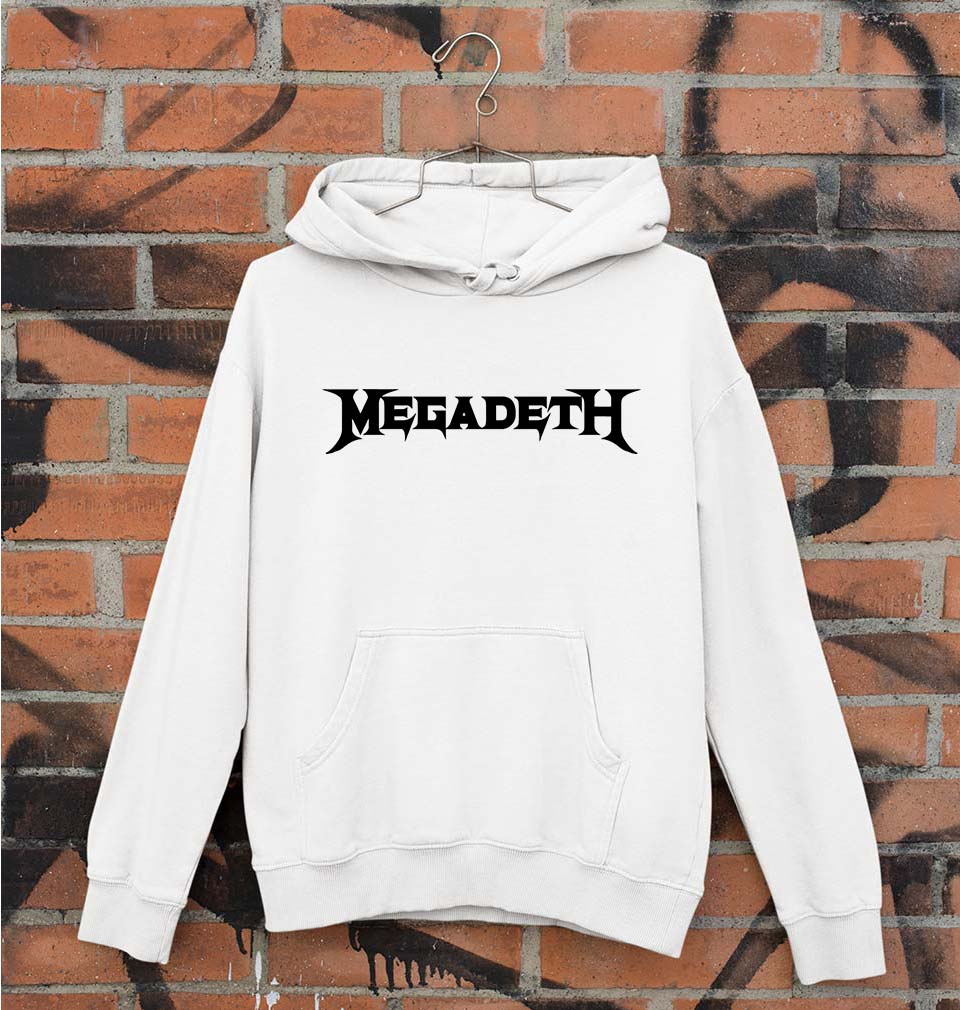 Megadeth Unisex Hoodie for Men/Women-S(40 Inches)-White-Ektarfa.online