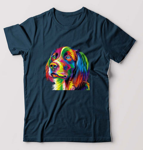 Dog T-Shirt for Men-Petrol Blue-Ektarfa.online