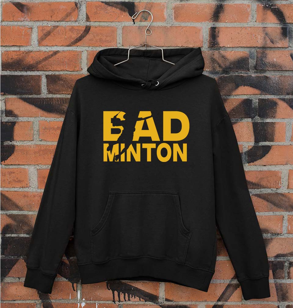 Badminton Unisex Hoodie for Men/Women-Black-Ektarfa.online