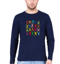 Load image into Gallery viewer, Keith Haring Funny Full Sleeves T-Shirt for Men-Navy Blue-Ektarfa.online
