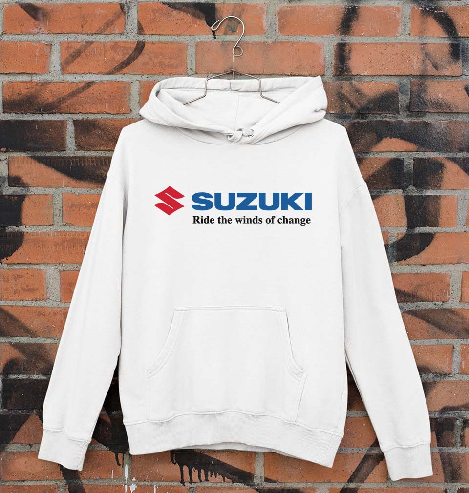 Suzuki Unisex Hoodie for Men/Women-White-Ektarfa.online