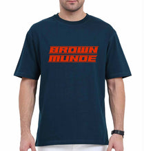 Load image into Gallery viewer, AP Dhillon Brown Munde Oversized T-Shirt for Men-Petrol Blue-Ektarfa.online
