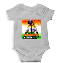 Load image into Gallery viewer, Battlegrounds Mobile India (BGMI) Kids Romper For Baby Boy/Girl-0-5 Months(18 Inches)-Grey-Ektarfa.online
