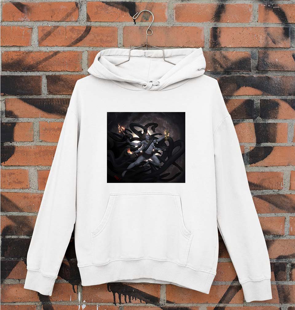 Mahakal Mahadev Bholenath Shiva Shivji Unisex Hoodie for Men/Women-White-Ektarfa.online