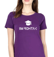 Load image into Gallery viewer, IIM Rohtak T-Shirt for Women-XS(32 Inches)-Purple-Ektarfa.online
