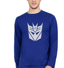 Load image into Gallery viewer, Decepticon Transformers Full Sleeves T-Shirt for Men-S(38 Inches)-Royal blue-Ektarfa.online
