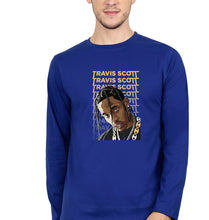 Load image into Gallery viewer, Travis Scott Full Sleeves T-Shirt for Men-S(38 Inches)-Royal Blue-Ektarfa.online
