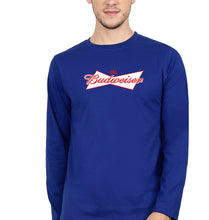 Load image into Gallery viewer, Budweiser Full Sleeves T-Shirt for Men-Royal Blue-Ektarfa.online
