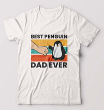 Load image into Gallery viewer, Penguin Dad T-Shirt for Men-White-Ektarfa.online
