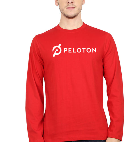 Peloton Full Sleeves T-Shirt for Men-Red-Ektarfa.online