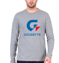 Load image into Gallery viewer, Gigabyte Full Sleeves T-Shirt for Men-Grey Melange-Ektarfa.online
