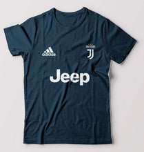 Load image into Gallery viewer, Juventus F.C. 2021-22 T-Shirt for Men-S(38 Inches)-Petrol Blue-Ektarfa.online

