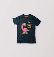 Load image into Gallery viewer, Dinosaur Kids T-Shirt for Boy/Girl-0-1 Year(20 Inches)-Petrol Blue-Ektarfa.online
