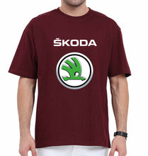 Load image into Gallery viewer, Skoda Oversized T-Shirt for Men-Maroon-Ektarfa.online
