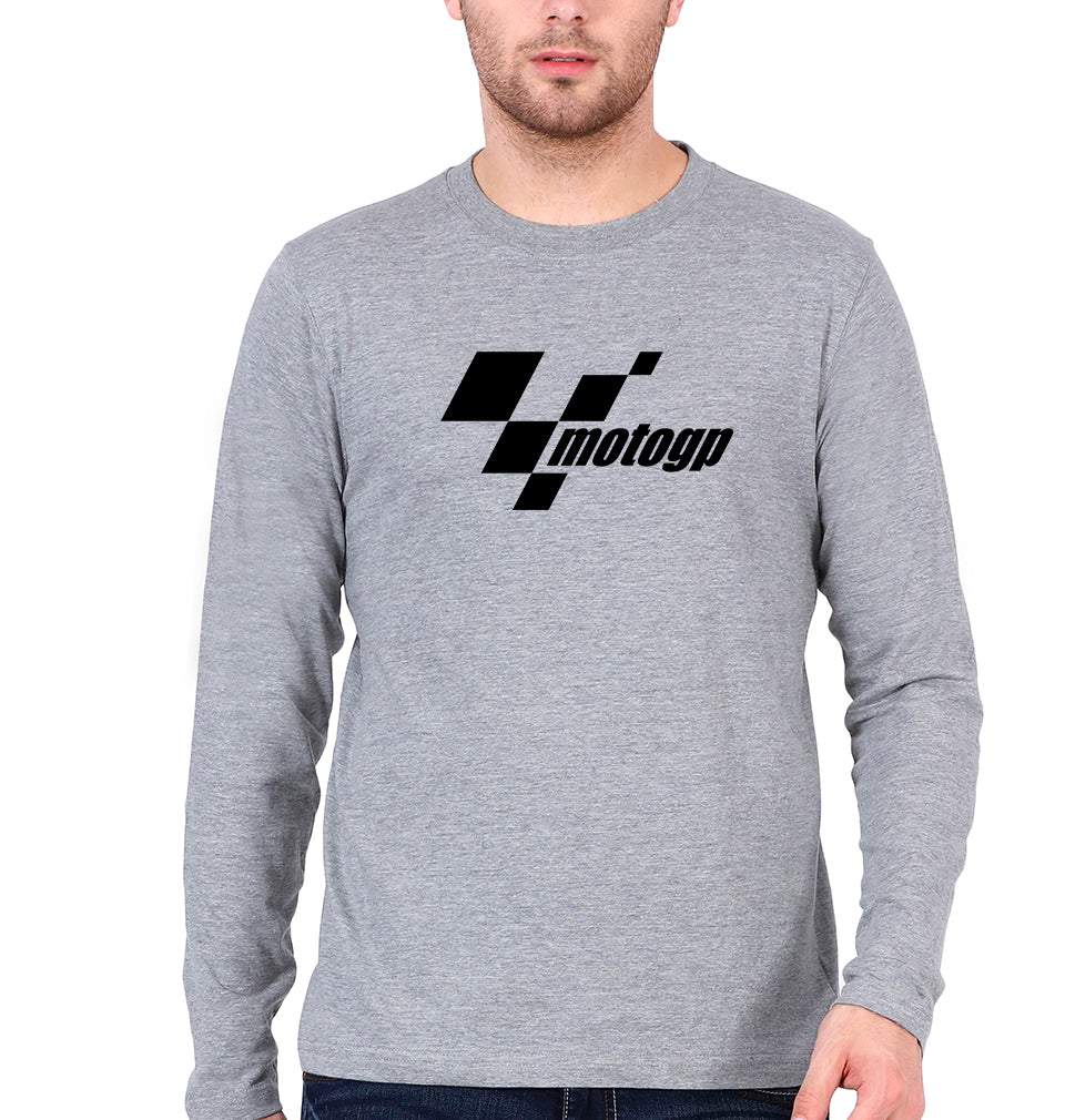 MotoGP Full Sleeves T-Shirt for Men-Grey Melange-Ektarfa.online