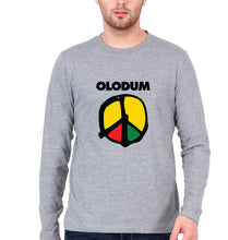Load image into Gallery viewer, Olodum Full Sleeves T-Shirt for Men-S(38 Inches)-Grey Melange-Ektarfa.online
