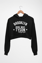 Load image into Gallery viewer, Mike Tyson Crop HOODIE FOR WOMEN-Black-Ektarfa.online
