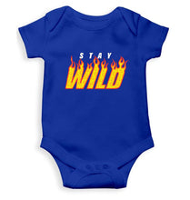 Load image into Gallery viewer, Stay Wild Kids Romper Kids Romper For Baby Boy/Girl-0-5 Months(18 Inches)-Royal Blue-Ektarfa.online
